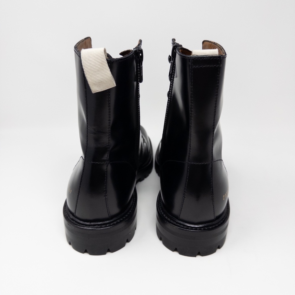 Common Projects Black Combat Boots Mens 40 EU 7 US - Picture 5 of 6